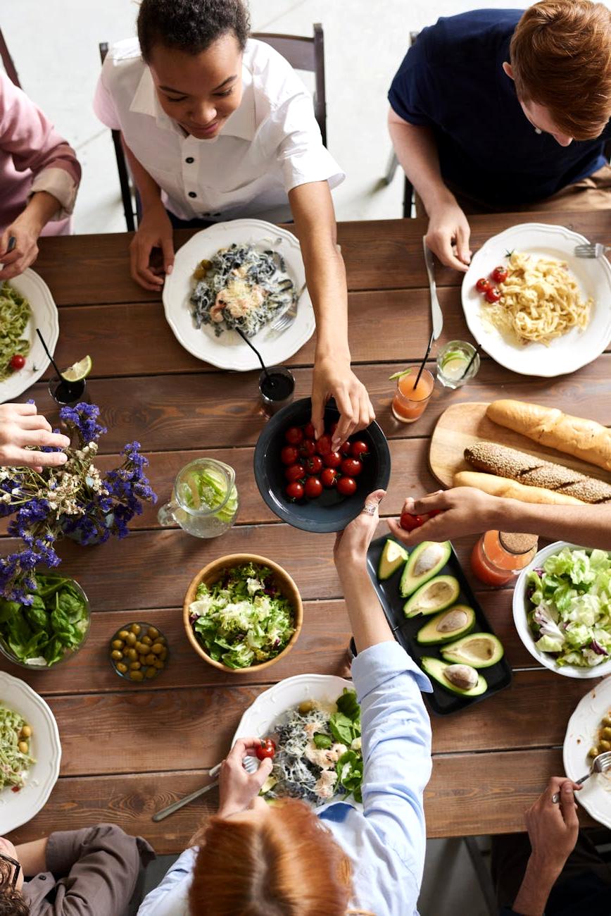 Family-friendly balanced meal with protein and vegetables